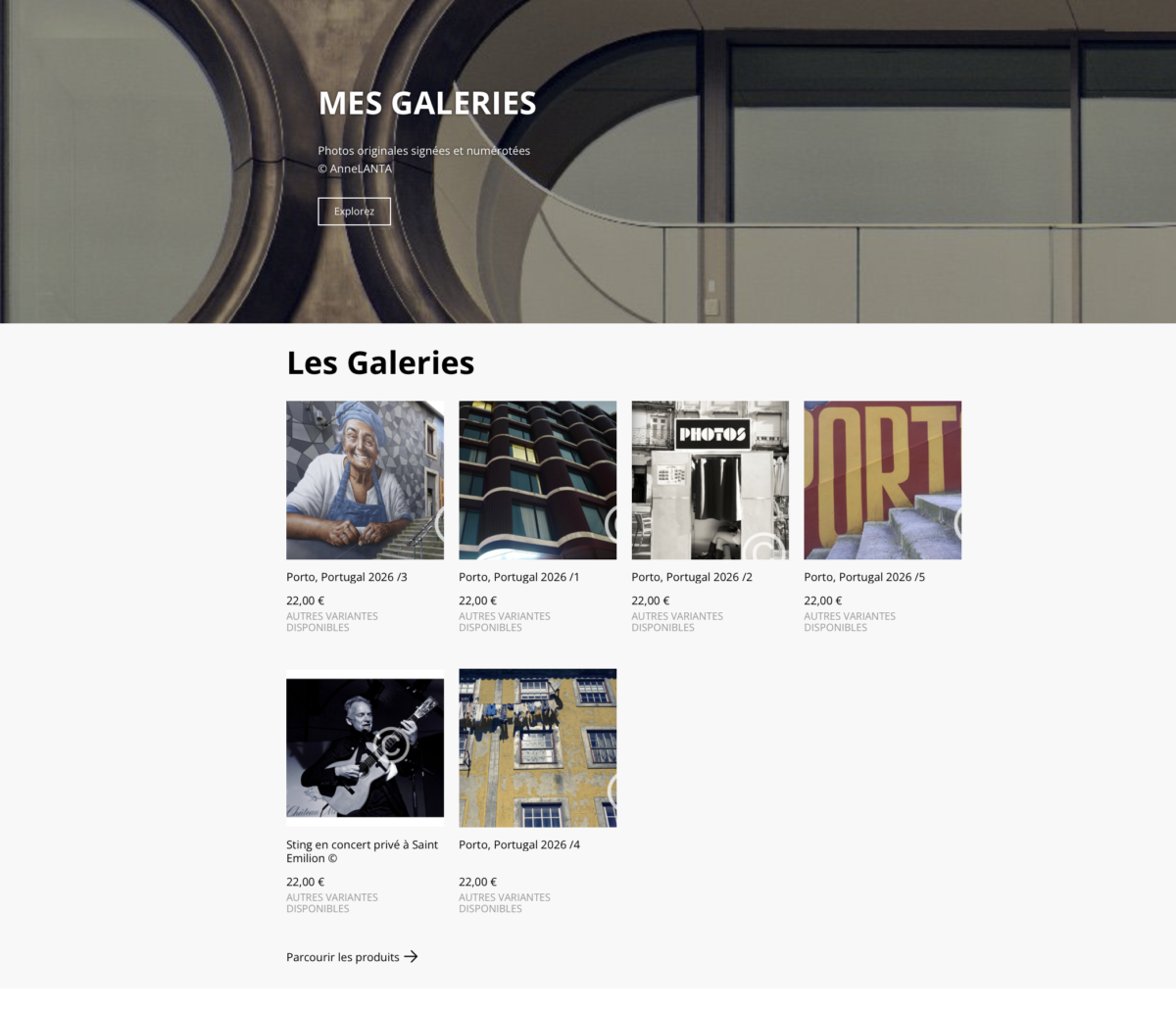 galerie Boutique SumUp Anne LANTA photographe